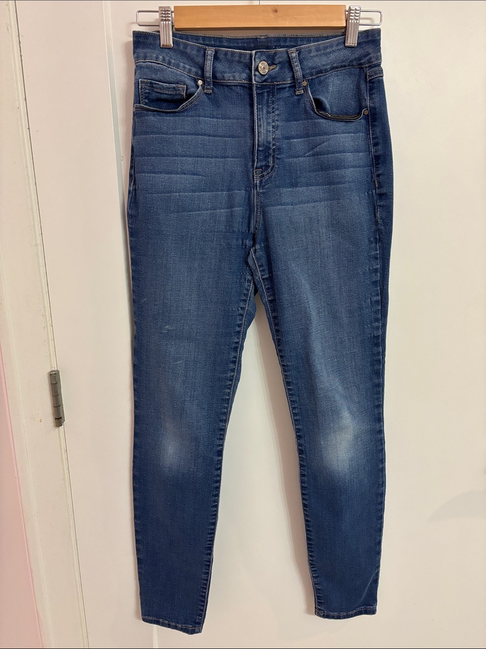Rewash Dark Blue High-Rise Skinny Jeans